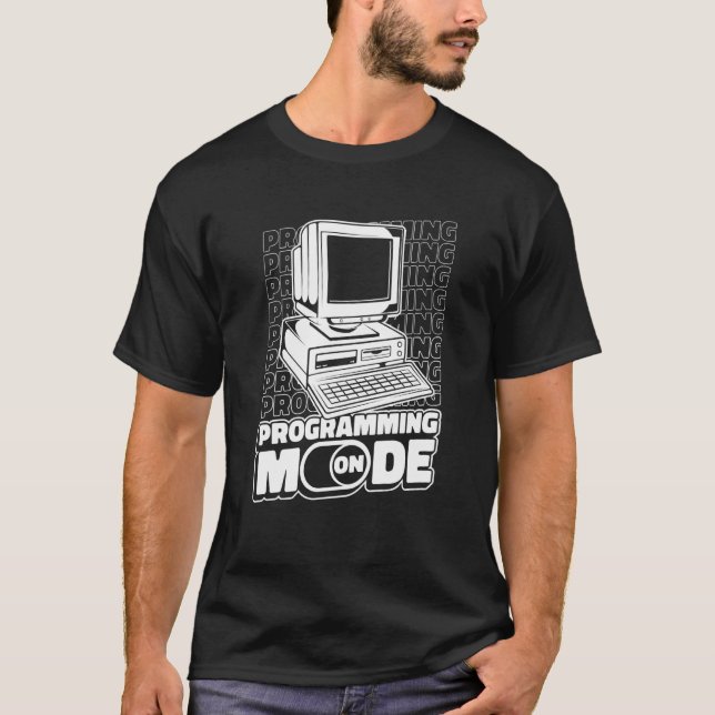 Programmiermodus-Entwickler-Software-Programmierer T-Shirt (Vorderseite)