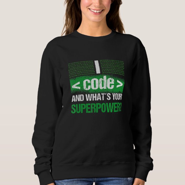 Programmiersoftware-Entwickler Computer Geek 1 Sweatshirt (Vorderseite)