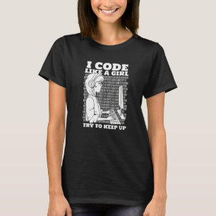 Programmiersoftware für Coder Girl Programmierung T-Shirt