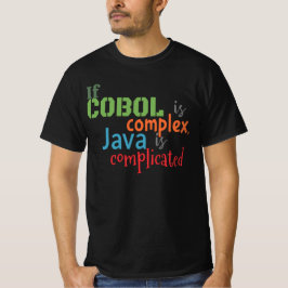 Programmiersprachen Cobol und Java T-Shirt