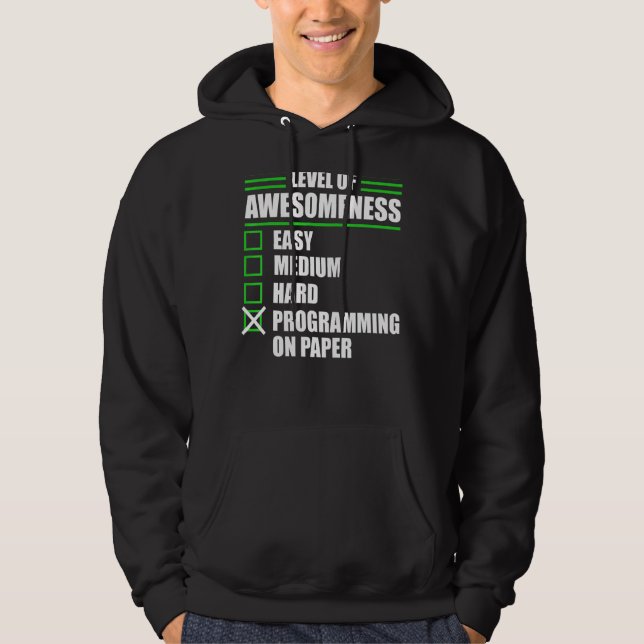 Programmierung des Programmierers auf Papier Infor Hoodie (Vorderseite)