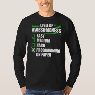 Programmierung des Programmierers auf Papier Infor T-Shirt