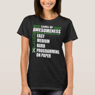 Programmierung des Programmierers auf Papier Infor T-Shirt