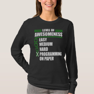 Programmierung des Programmierers auf Papier Infor T-Shirt