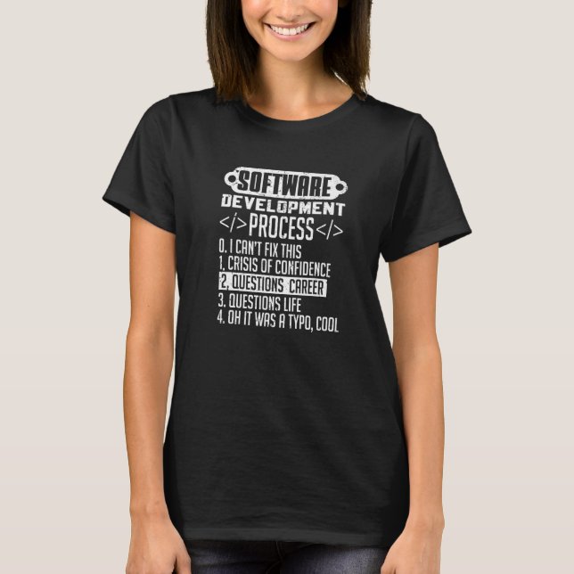 Programmierung des Softwareentwicklungsprozesses T-Shirt (Vorderseite)