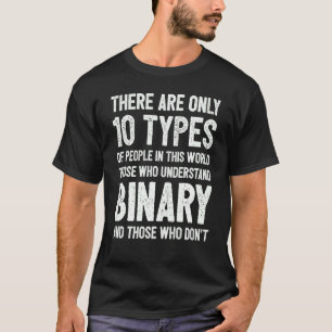 Programmierung von binären Code-Codierung im Berei T-Shirt