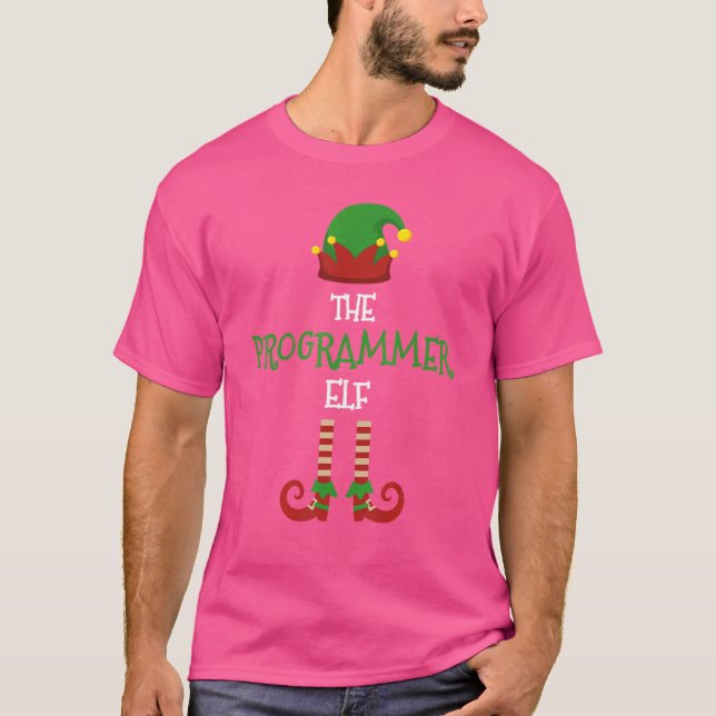Programmierung von Elf Family Matching Group Pajam T-Shirt (Vorderseite)