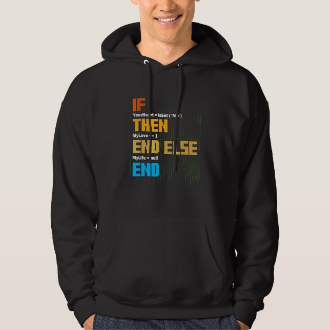 Programmierung Wenn Dann Syntax Programmierer Soft Hoodie (Vorderseite)