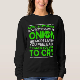 Programmierzwiebel-Syntax-Programmierer-Software-E Sweatshirt