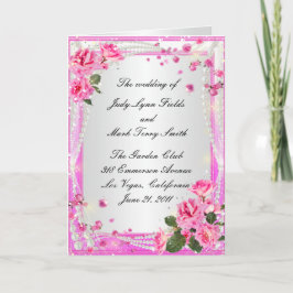 Programmkarte Rosen und Perlen Programm