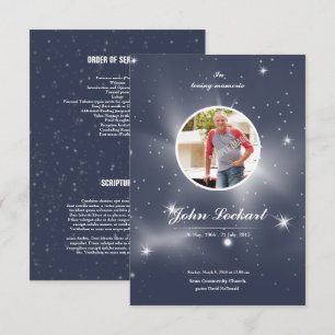 Programmkarte zur Gedenkfeier Einladung