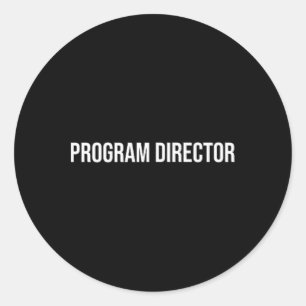 Programmleiter Psychische Gesundheit  Runder Aufkleber