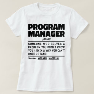 Programmmanager Noun Funny Teamleiter Geek T-Shirt