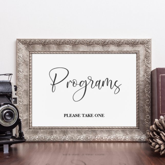 Programs wedding sign Poster (Von Creator hochgeladen)