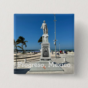 Progreso, Mexiko - Knopf am Platz Button