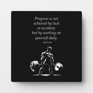Progress Daily - Motivierend Gym, Workout-Fitness Fotoplatte