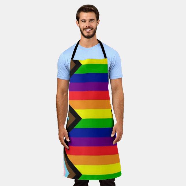 Progress LGBTQ+ Stolz Schürze (Getragen)