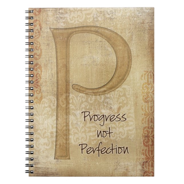 Progress Not Perfect Journal Notizblock (Vorderseite)