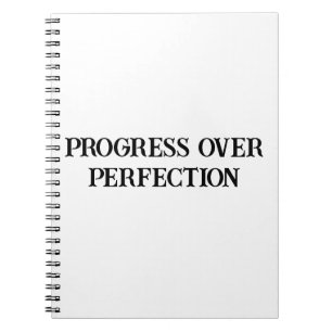 Progress Not Perfect Motivierend Notebook Notizblock