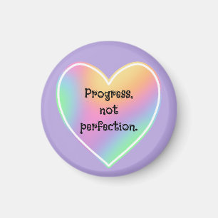 Progress Not Perfect Rainbow Magnet