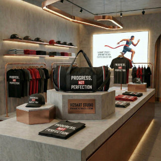 Progress Not Perfection Gym Motivation Duffel Bag Duffle Bag