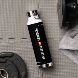 Progress Not Perfection Motivation Gym Trinkflasche