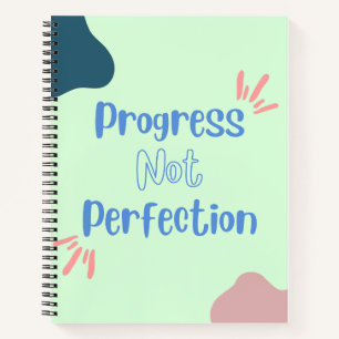 Progress not Perfection Spirity Notebook Notizbuch