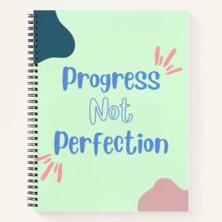Progress not Perfection Spirity Notebook Notizbuch