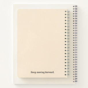 "Progress over Perfection" - Motivierend Spiral ni Notizbuch