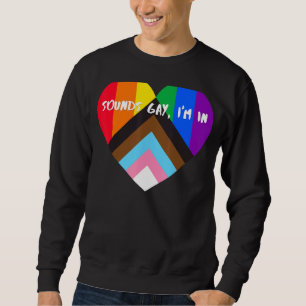 Progress Priart Heart Flag klingt Gay Im In 2 Sweatshirt