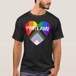 Progress Priart Heart Flag Pansexual T-Shirt