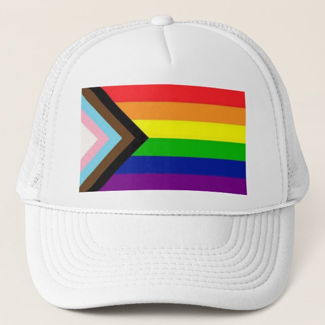 Progress Pride Ball Cap Truckerkappe (Vorderseite)