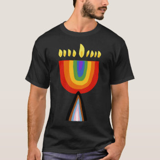 Progress Pride Chanukiah T-Shirt