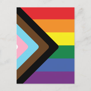 Progress Pride Flag Postkarte