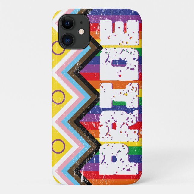 Progress Pride LGBTQ Case-Mate iPhone Hülle (Rückseite)