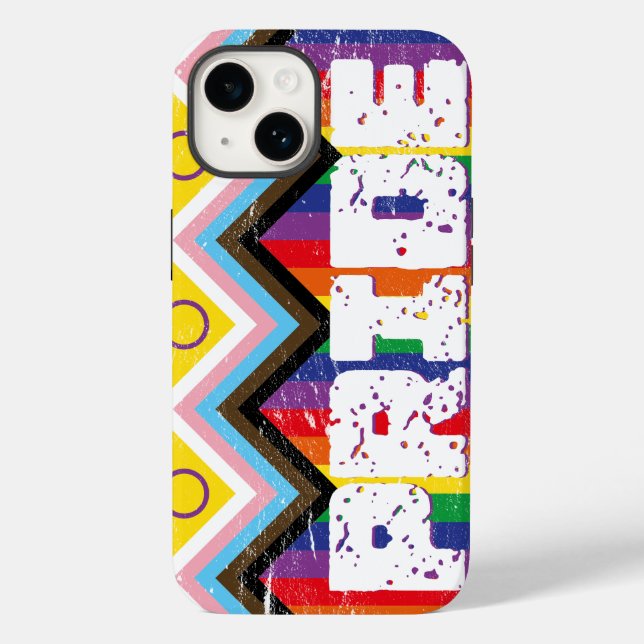 Progress Pride LGBTQ Case-Mate iPhone Hülle (Rückseite)