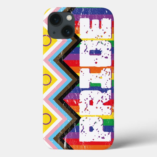 Progress Pride LGBTQ Case-Mate iPhone Hülle (Rückseite)