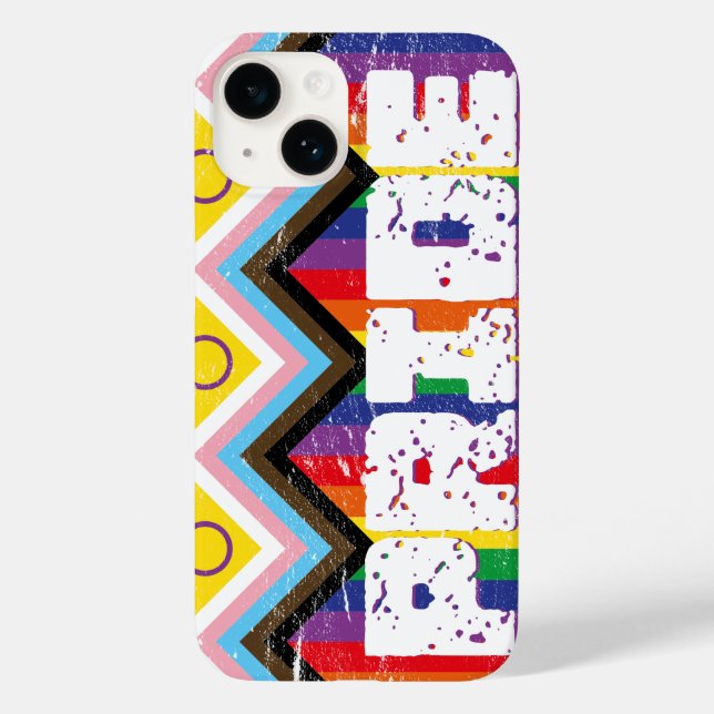 Progress Pride LGBTQ Case-Mate iPhone Hülle (Rückseite)