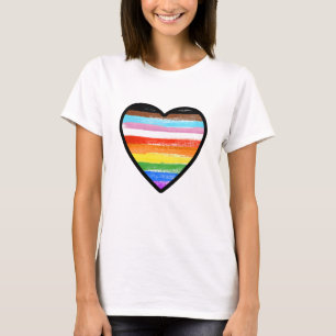 Progress Pride Painted Heart T-Shirt