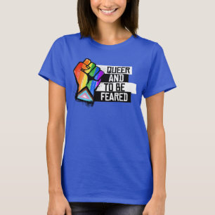 Progress Pride: Queer und Angsteinflössend T-Shirt
