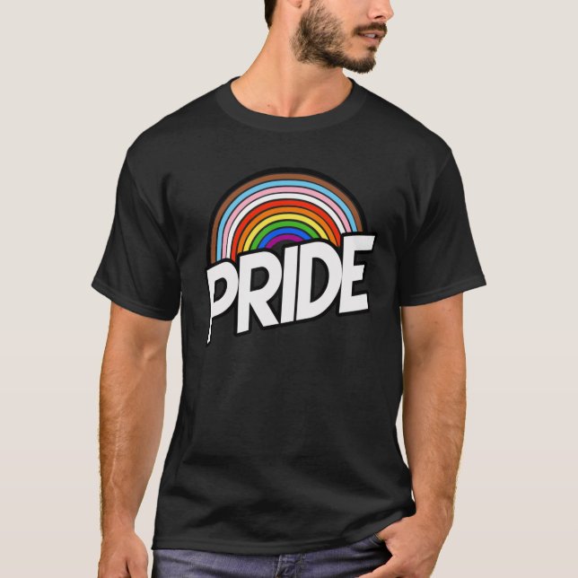 Progress Pride Rainbow-T - Shirt (Vorderseite)
