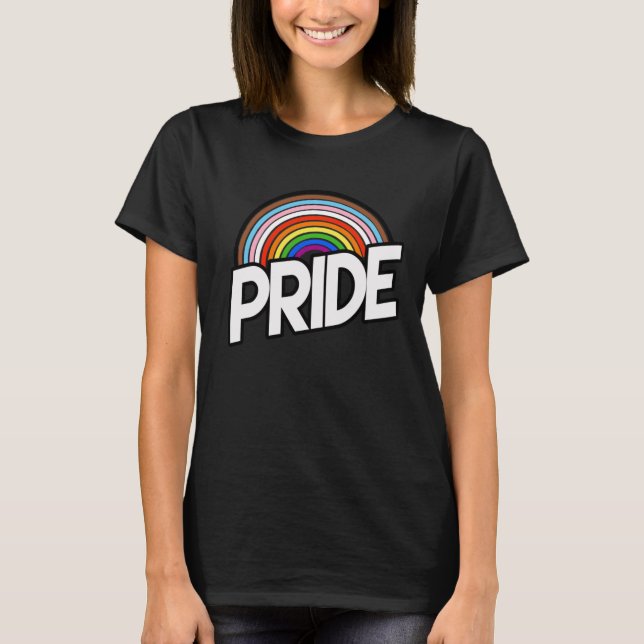 Progress Pride Rainbow-T - Shirt (Vorderseite)