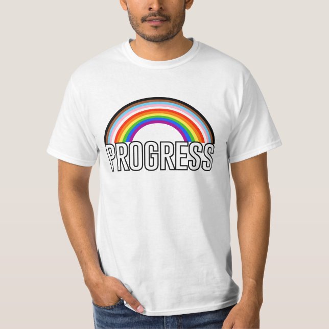 Progress Pride Rainbow-T - Shirt (Vorderseite)