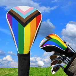 Progress Rainbow Flag Golf, Pride Golf / LGBTQ Headcover