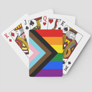 Progress Rainbow Flag, LGBTQ Rainbow Playing Cards Spielkarten