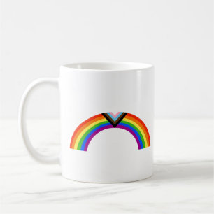 Progress-Regenbogenbogen Kaffeetasse