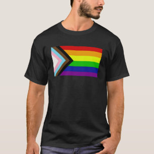 Progress-Regenbogenflagge für Inklusivität 1 T-Shirt