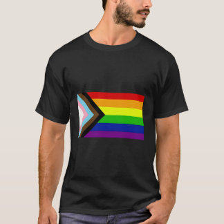 Progress-Regenbogenflagge für Inklusivität T-Shirt
