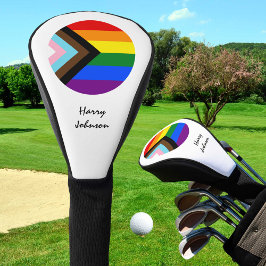 Progress-Regenbogenflagge und -stolz, mit Monogram Golf Headcover