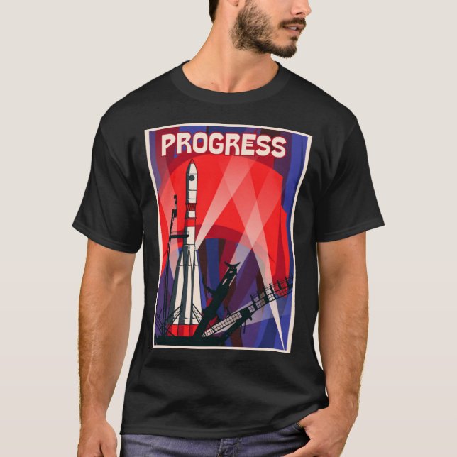Progress SOVI8 Vintage Propaganda T-Shirt (Vorderseite)